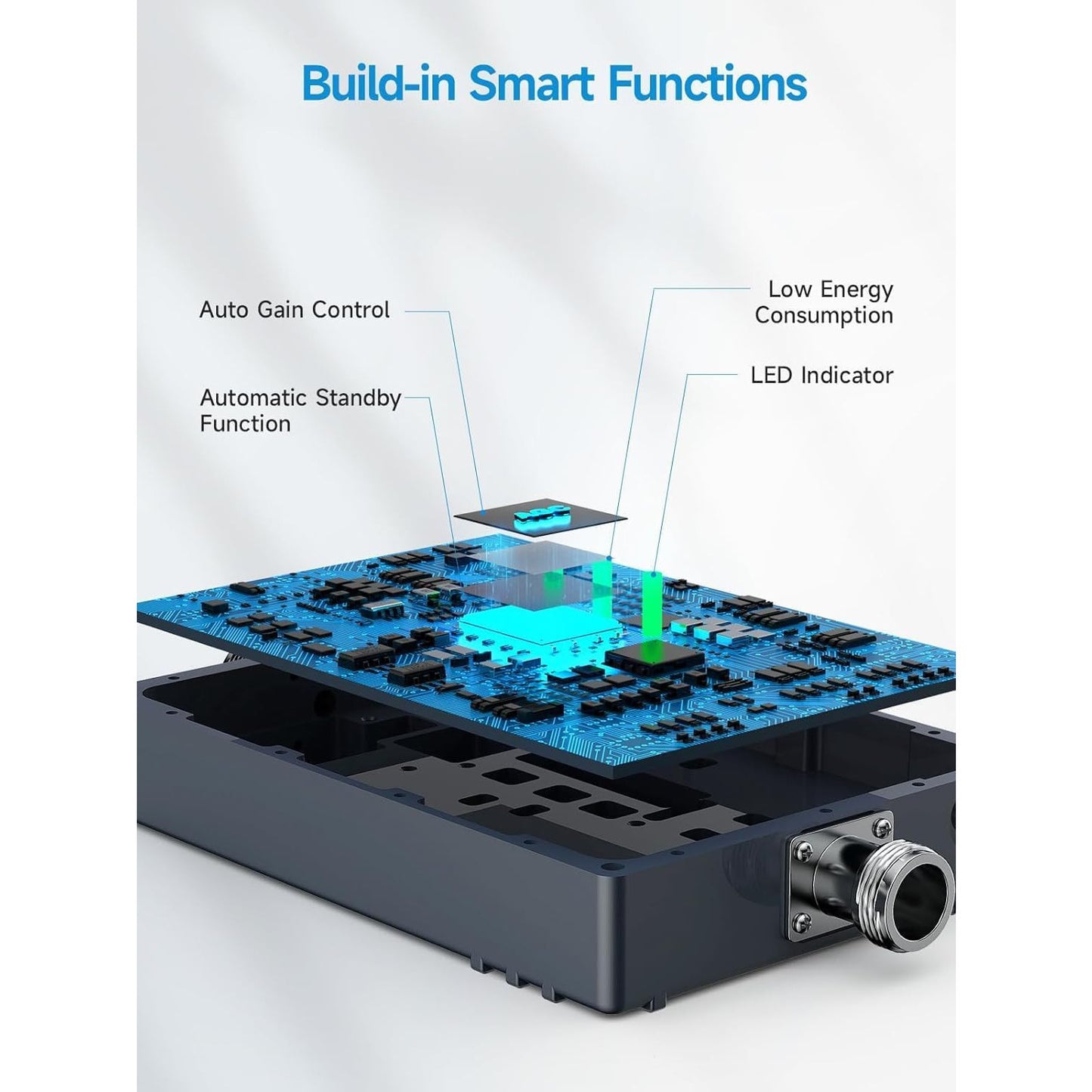 ANNTLENT Cell Phone Signal Booster – 5G/4G LTE Up to 4,500 sq ft – Compatible with Verizon, AT&T, T‑Mobile