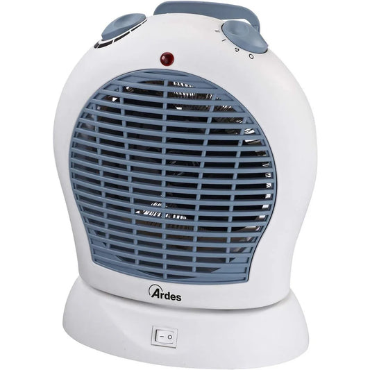 Ardes AR4F03O Oscillating Fan Heater – White/Blue, 2 Power Levels - Gomix Brands Outlet