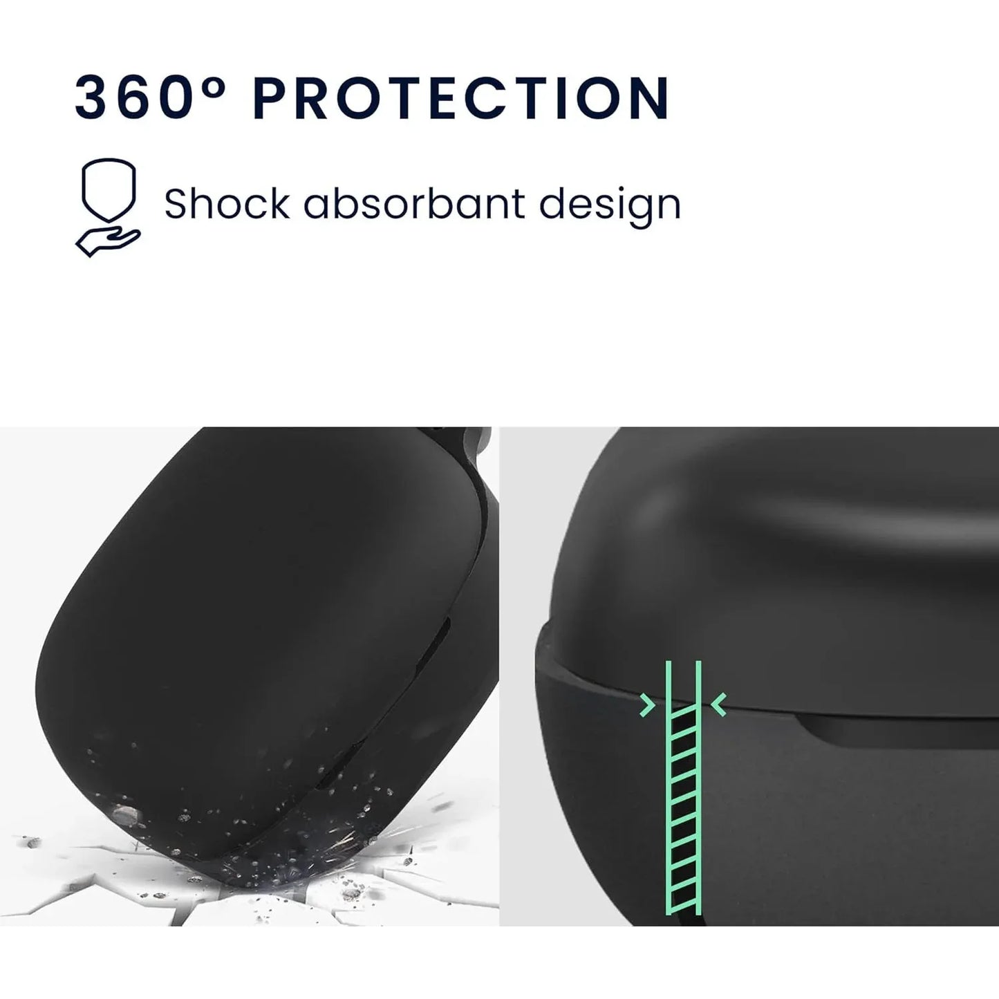 EarFun Black Protective Silicone Case for Air Pro 3 - Gomix Brands Outlet