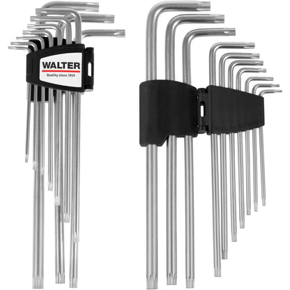 WALTER 11-Piece Torx Hex Key Set with Ergonomic Handle
