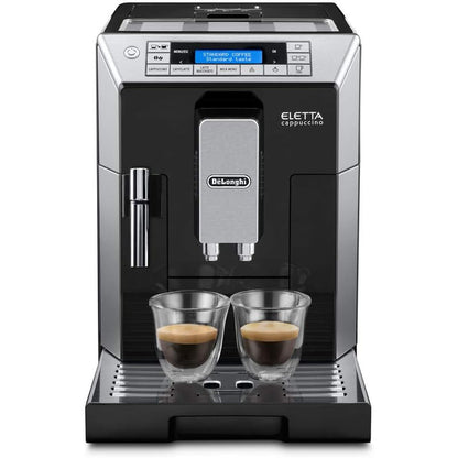 De'Longhi Eletta Cappuccino Top Automatic Coffee Machine, Black, Bean-to-Cup