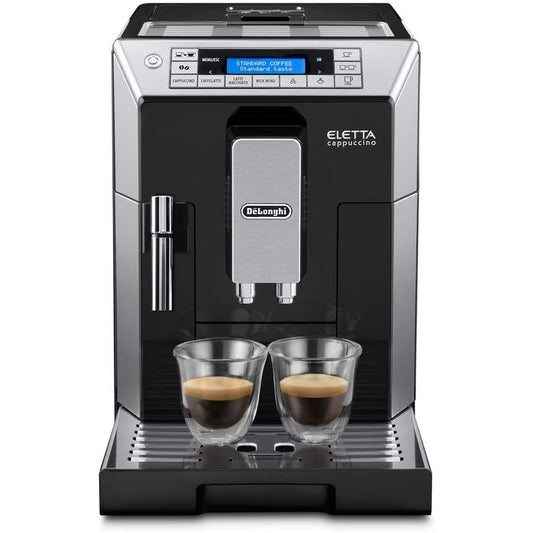 De'Longhi Eletta Cappuccino Top Automatic Coffee Machine, Black, Bean-to-Cup