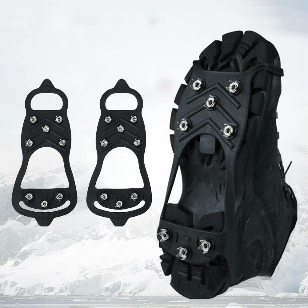 8-Point Anti-Slip Shoe Spikes for Hiking Ice Snow – BASTOUR