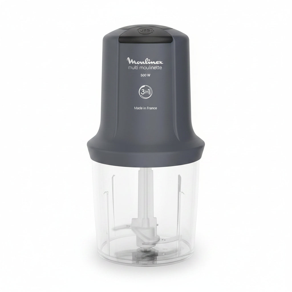 Moulinex Multi Moulinette Electric Chopper 500W 500ml 2 Speed Grey AT711B10