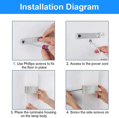 Modern LED Acrylic Wall Lamp 12W Cold White Light - Gomix Brands Outlet