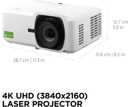 ViewSonic LX700-4K UHD 3500 Lumens Laser Projector – Designed for Xbox Gaming and Home Cinema