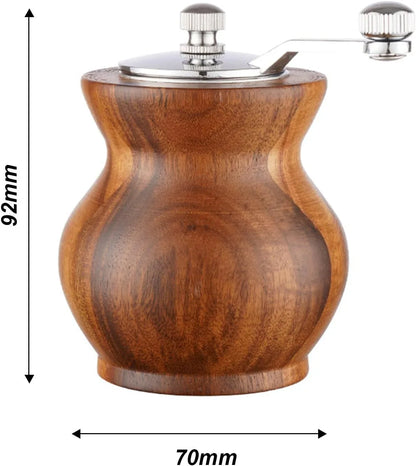 Yuehuamech Wooden Hand Crank Pepper Grinder with Adjustable Coarseness - Gomix Brands Outlet