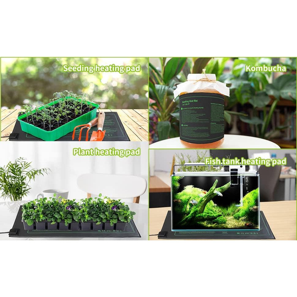 NAMOTEK 2-Pack Waterproof Seedling Heat Mat 10x20 Hydroponic