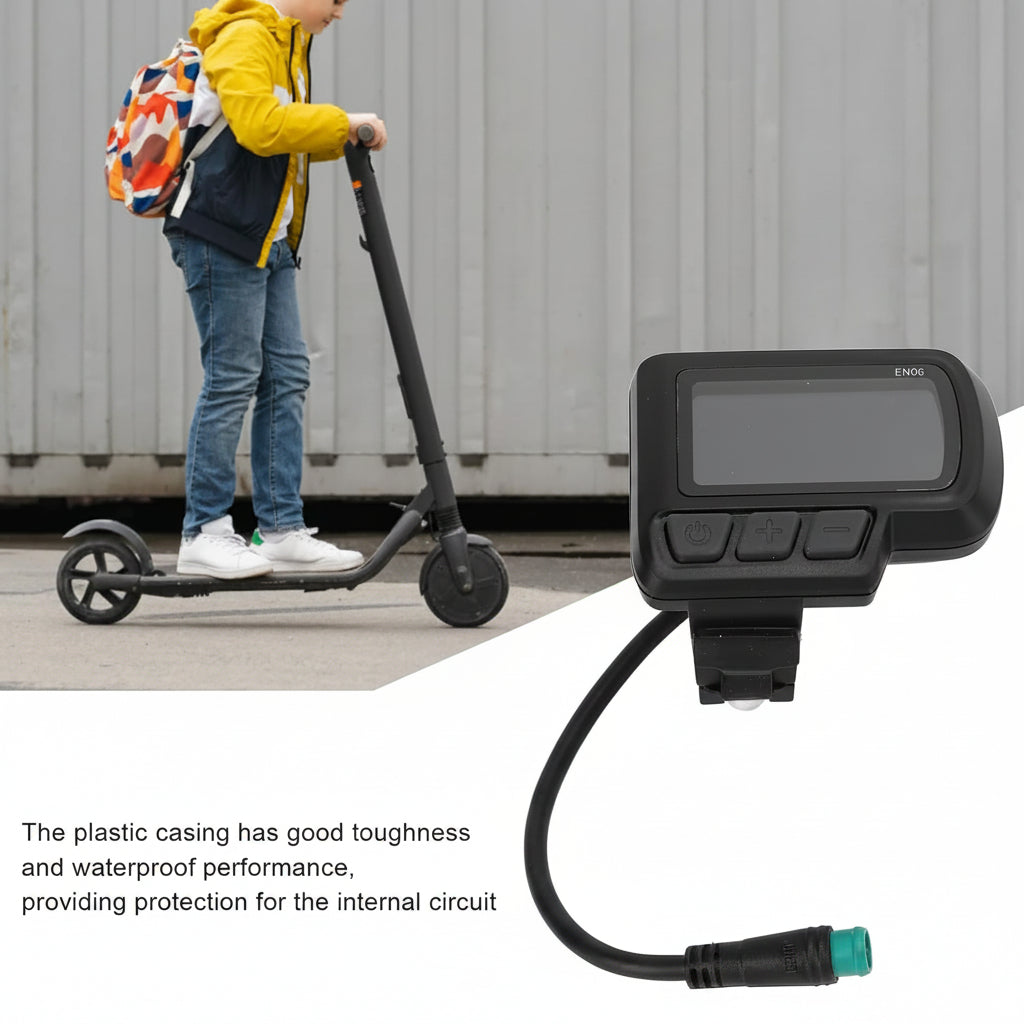 VGEBY EN06 Electric Bike LCD Display USB Handlebar Mount Speedometer for Scooter
