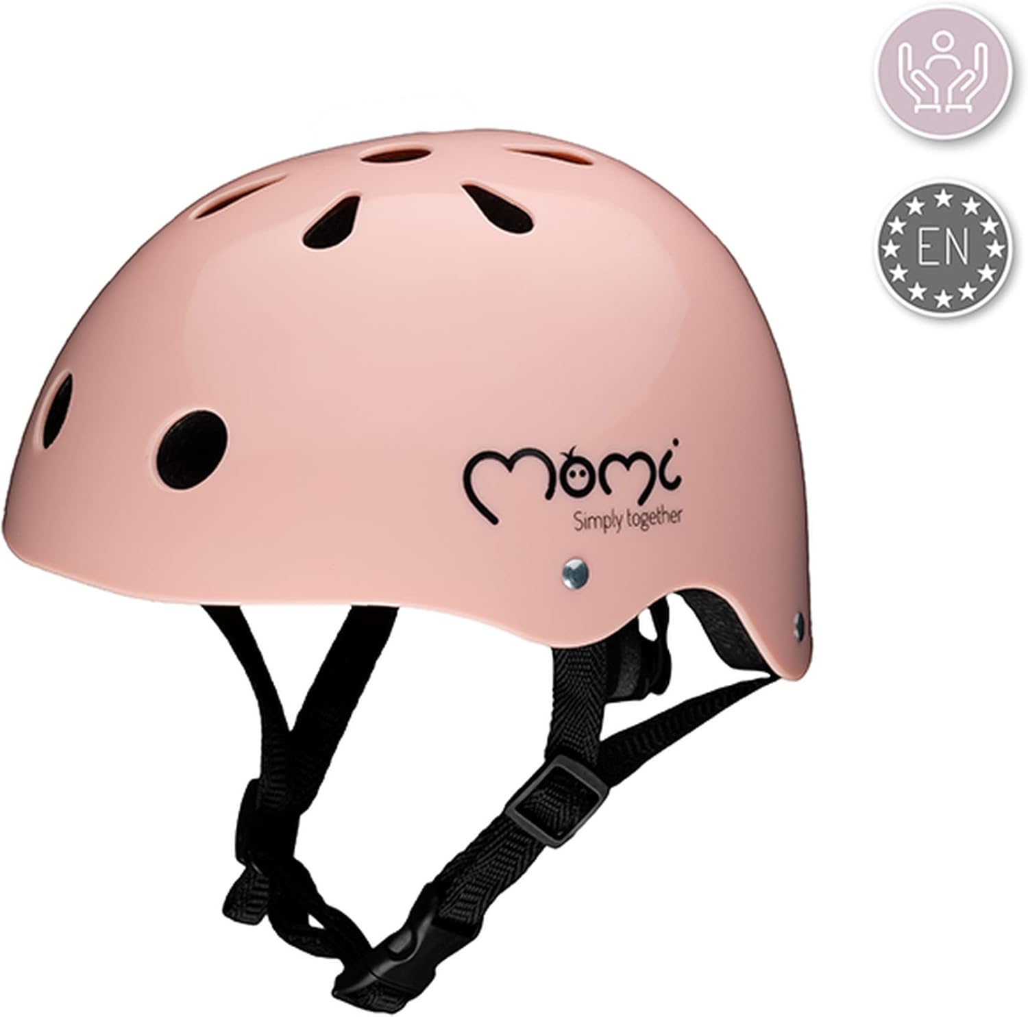 MOMI Pink Unisex Children's Helmet Adjustable 47-58 cm