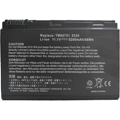 GRAPE32 11.1V 5200mAh Laptop Battery Replacement for Acer TravelMate Extensa - Gomix Brands Outlet
