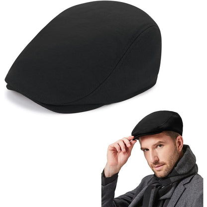 Aowin Men's Classic Cotton Flat Cap Vintage Newsboy