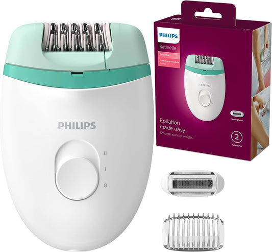 Philips Satinelle Essential Compact Epilator - BRE245/00 for Smooth Skin