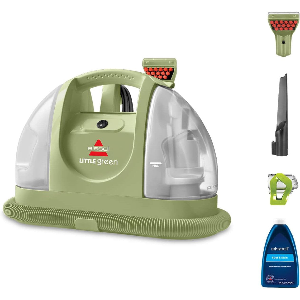 BISSELL Little Green Upholstery Cleaner with 340W Motor and Two‑Tank System