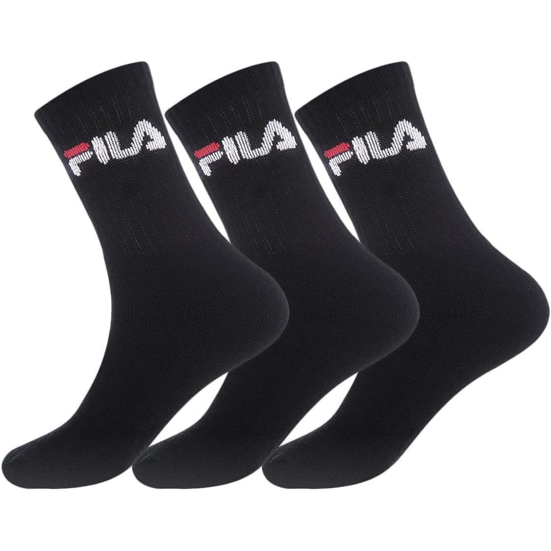 FILA Unisex Athletic Crew Socks with Frotte Sole