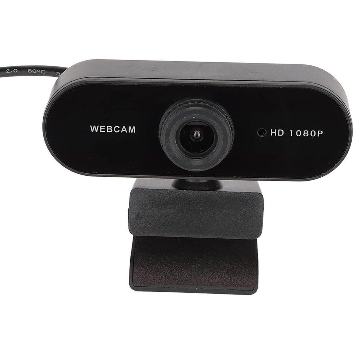 BONKZEBU 1080p HD USB Webcam with Microphone and 360° Rotation