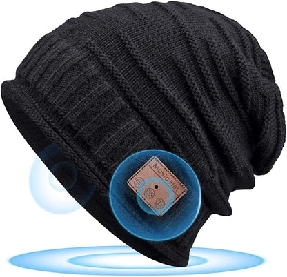 HANPURE Unisex Bluetooth Beanie Hat Black