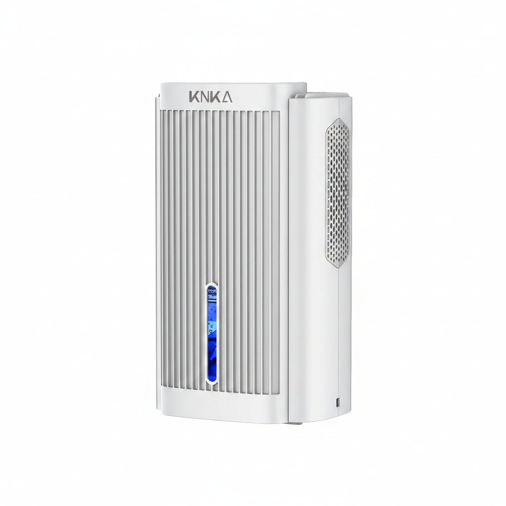 KNKA CS06 95oz Dehumidifier for 1000 sq ft Quiet with Auto Shut Off Sleep Mode 7 Color LED Light White