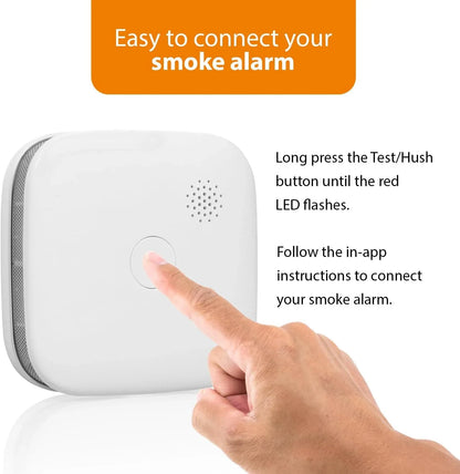 Smartwares Classic Wi‑Fi Smoke Detector with 85 dB Alarm, White - Gomix Brands Outlet