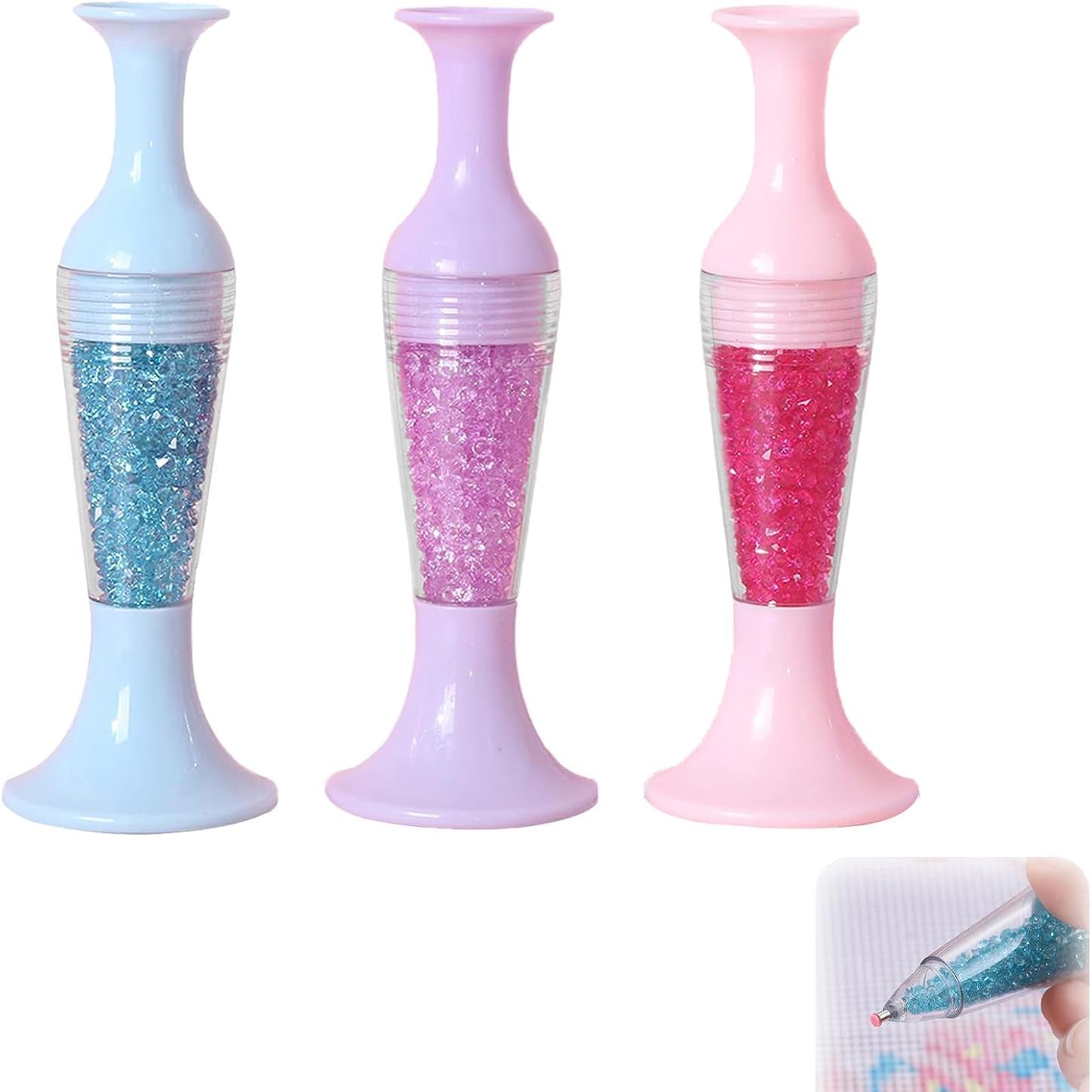 YELYTR 3-Pack Refillable Vase Pen for Diamond Painting