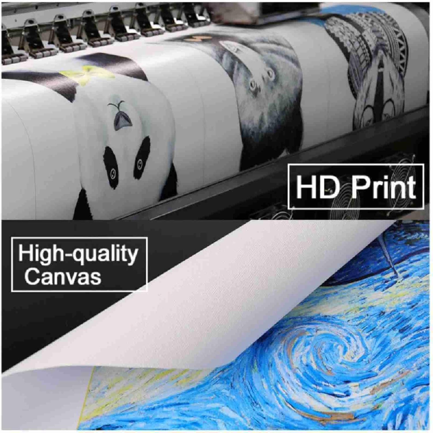 OTURRI Nordic Abstract Leaf Canvas Wall Art 40x60 cm Unframed