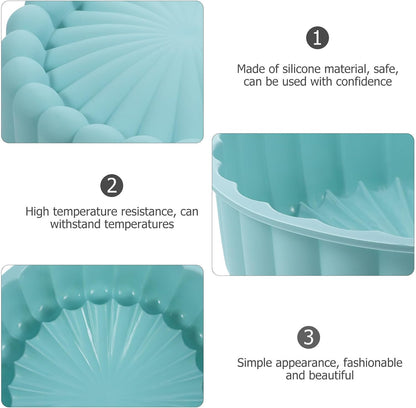 JOYOFREELY 11042LK200T Round Silicone Cake Baking Mold Sky-Blue