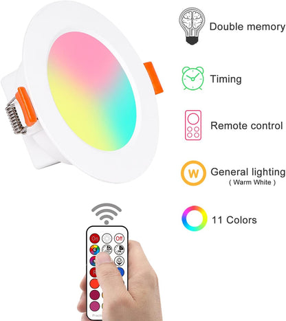 ChangM RGB LED Recessed Spotlight 6x5W Warm White Rotatable