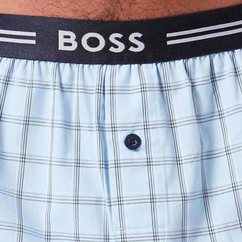 BOSS Men's 3-Piece Woven Boxer Shorts Pack Premium Cotton Comfort