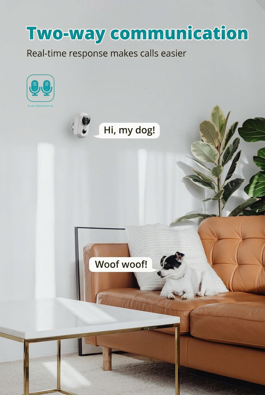 ZUMIMALL F5 Wireless Outdoor WiFi Security Camera 2K