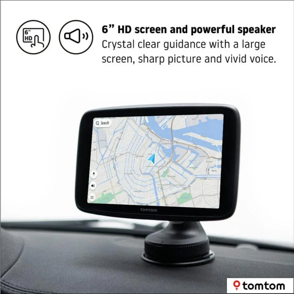 Tomtom Types TomTom GO Discover 6‑Inch Car Sat Nav with Traffic, Wi‑Fi – Gomix ...