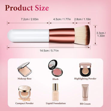 GlasFlength Large Contouring Foundation Brush – Professional Kabuki Makeup Brush