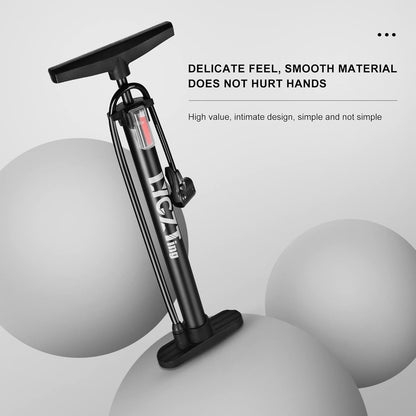 LYGZTing 160psi Dual Valve Bicycle Floor Pump – Portable Compact Design