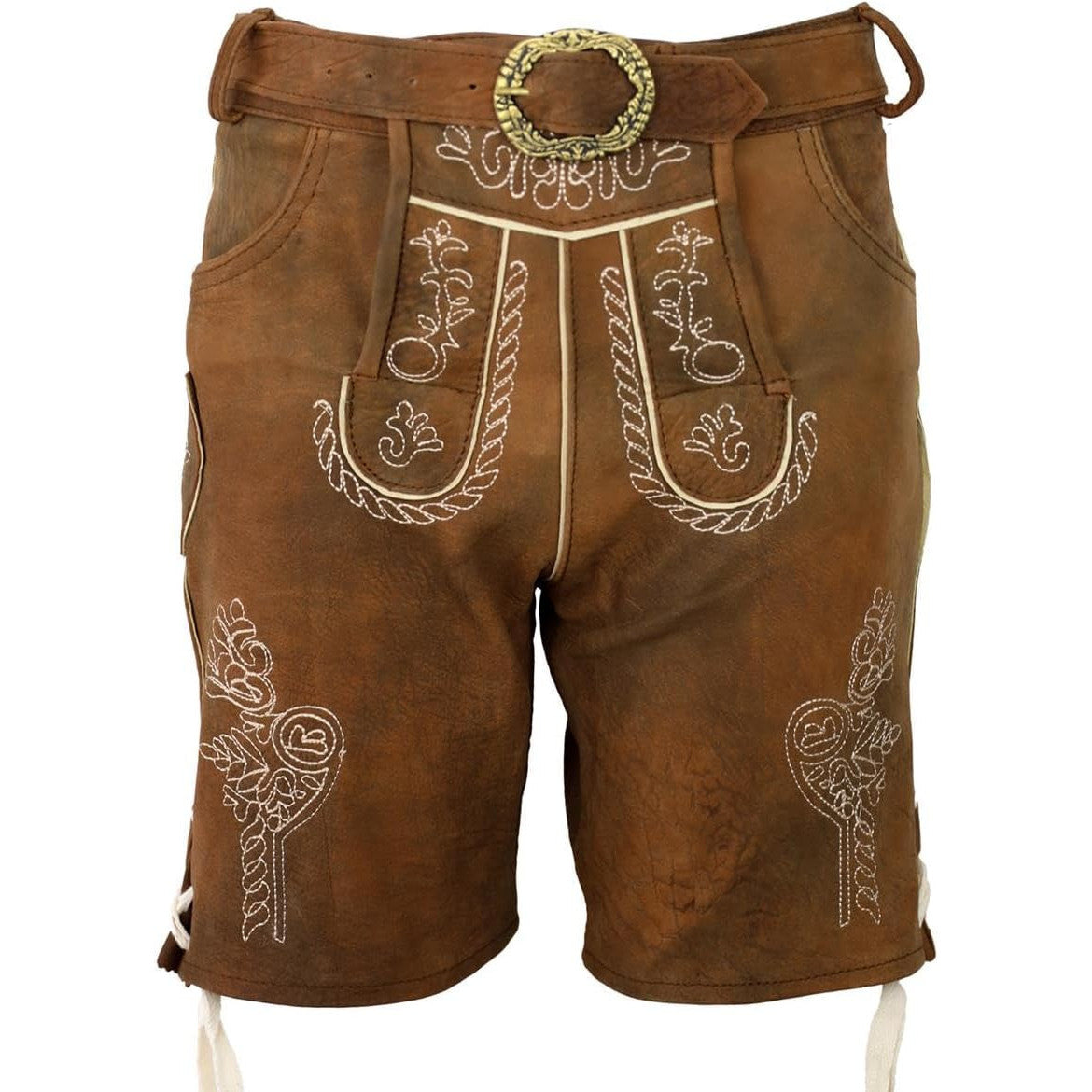 Traditional Kids Leather Lederhosen with Belt by Jakob Braun