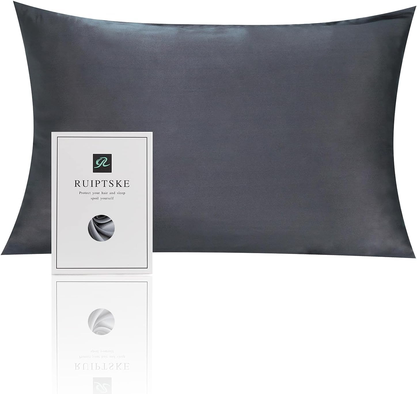 Luxurious Dark Grey 22 Momme Silk Pillowcase with Zipper