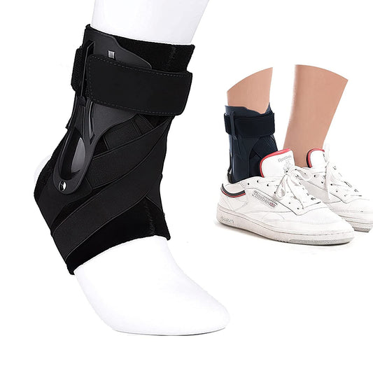 Premium Ankle Support Brace with Stabilizers for Injury Recovery and Pain Relief