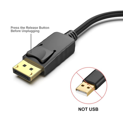 BENFEI DisplayPort to HDMI Adapter Gold-Plated Male to Female 4K 30Hz Black