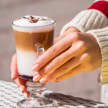 Premier Irish Coffee Glass Set of Four, Elegant Clear Glasses