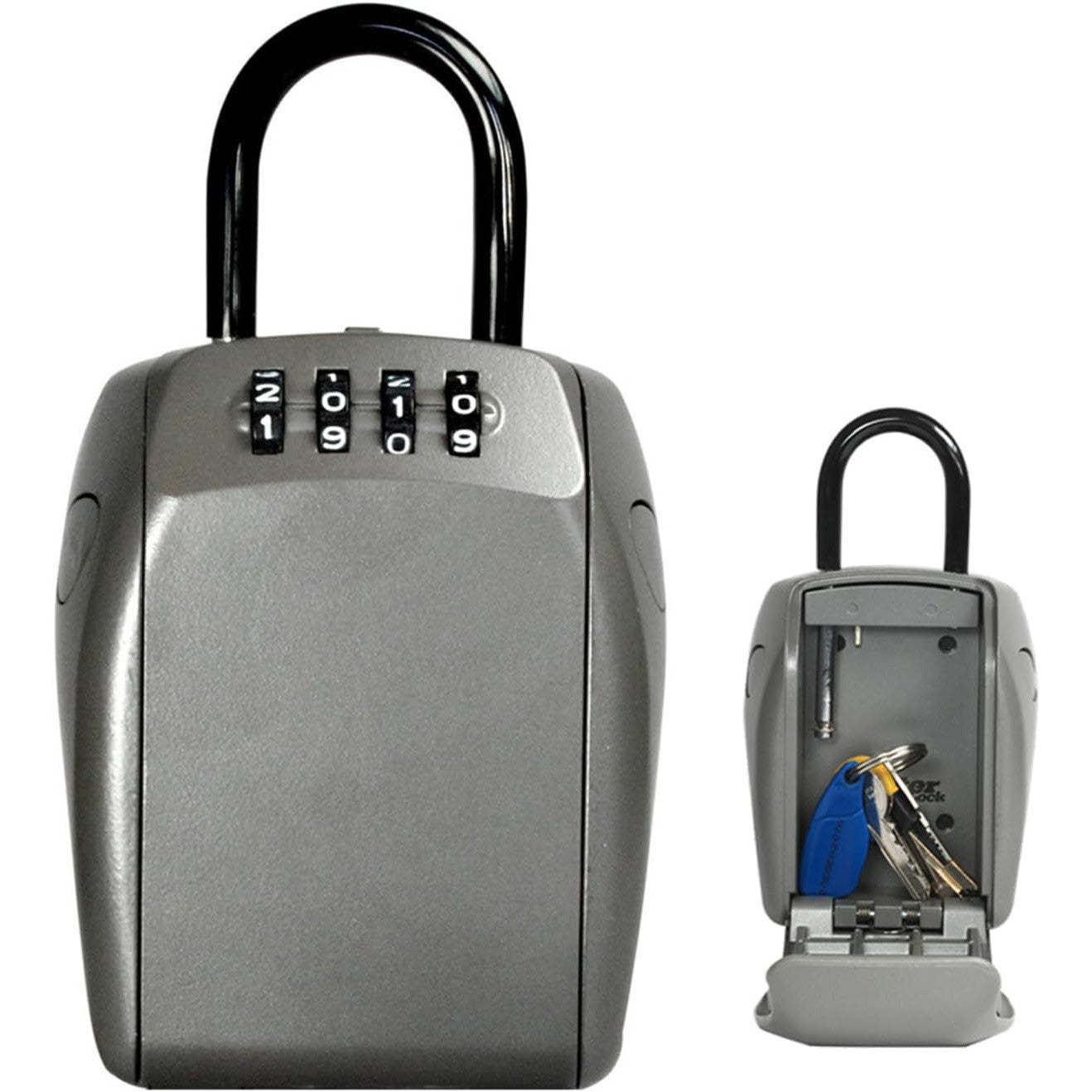 Master Lock Push Button Key Safe with Bracket Holder for Secure Key Storage