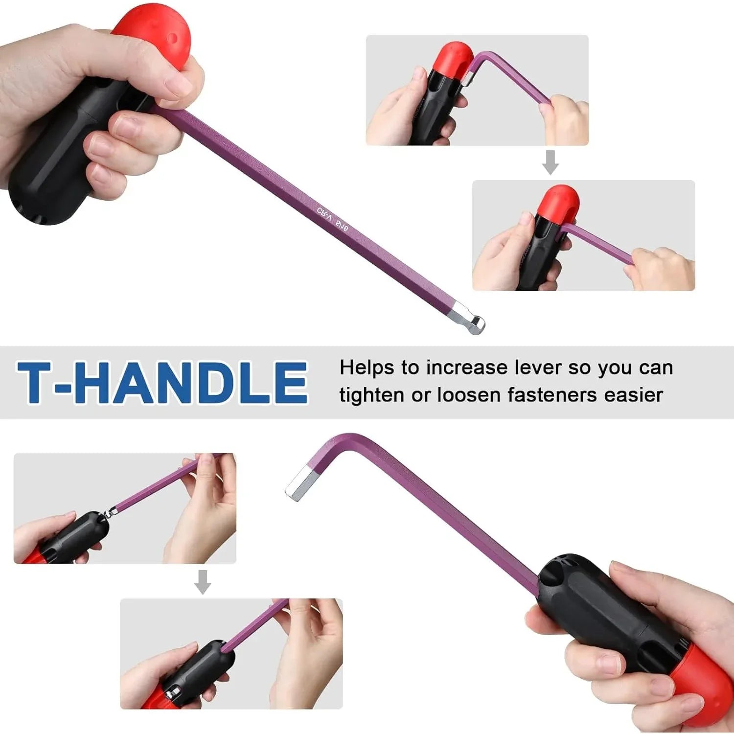 9-Piece Metric Allen Key Set – Color‑Coded Cr‑V Hex Wrenches - Gomix Brands Outlet