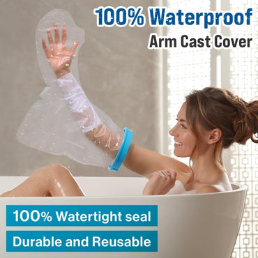 Japard Adult Waterproof Arm Cast Cover for Shower, Bath, and Foot Protection