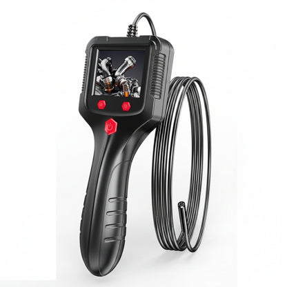 ZDAVSFR P100 Industrial Endoscope Camera 2.4-Inch IPS Screen 1080P HD Pipe Sewer Inspection Borescope IP68 Waterproof with LEDs 2600mAh for Car 15M
