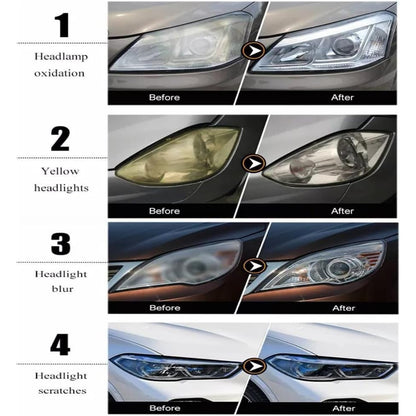 TONZACK 800g Headlight Scratch Repair Liquid – Clear Yellow‑Free Lights