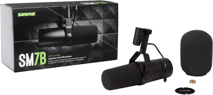 Shure SM7B Cardioid Dynamic Vocal Microphone for Podcasting & Recording