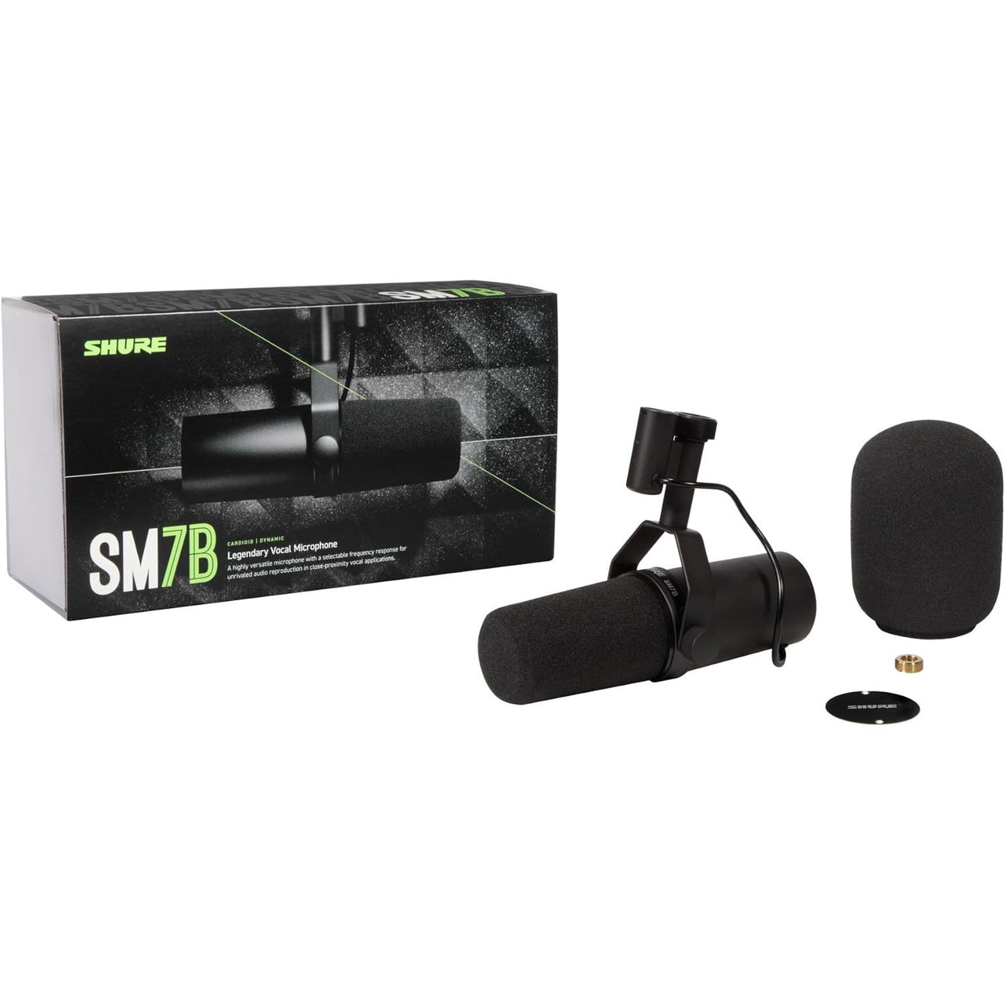 Shure SM7B Cardioid Dynamic Microphone for Podcasting and Recording