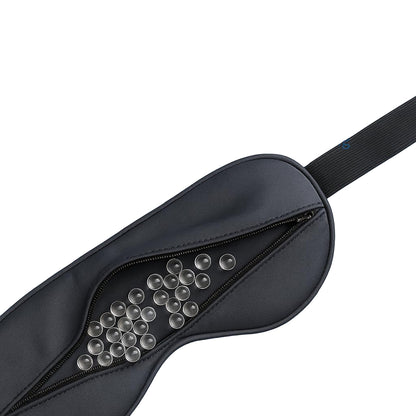 CURA Weighted Bamboo Sleep Eye Mask with Adjustable Strap