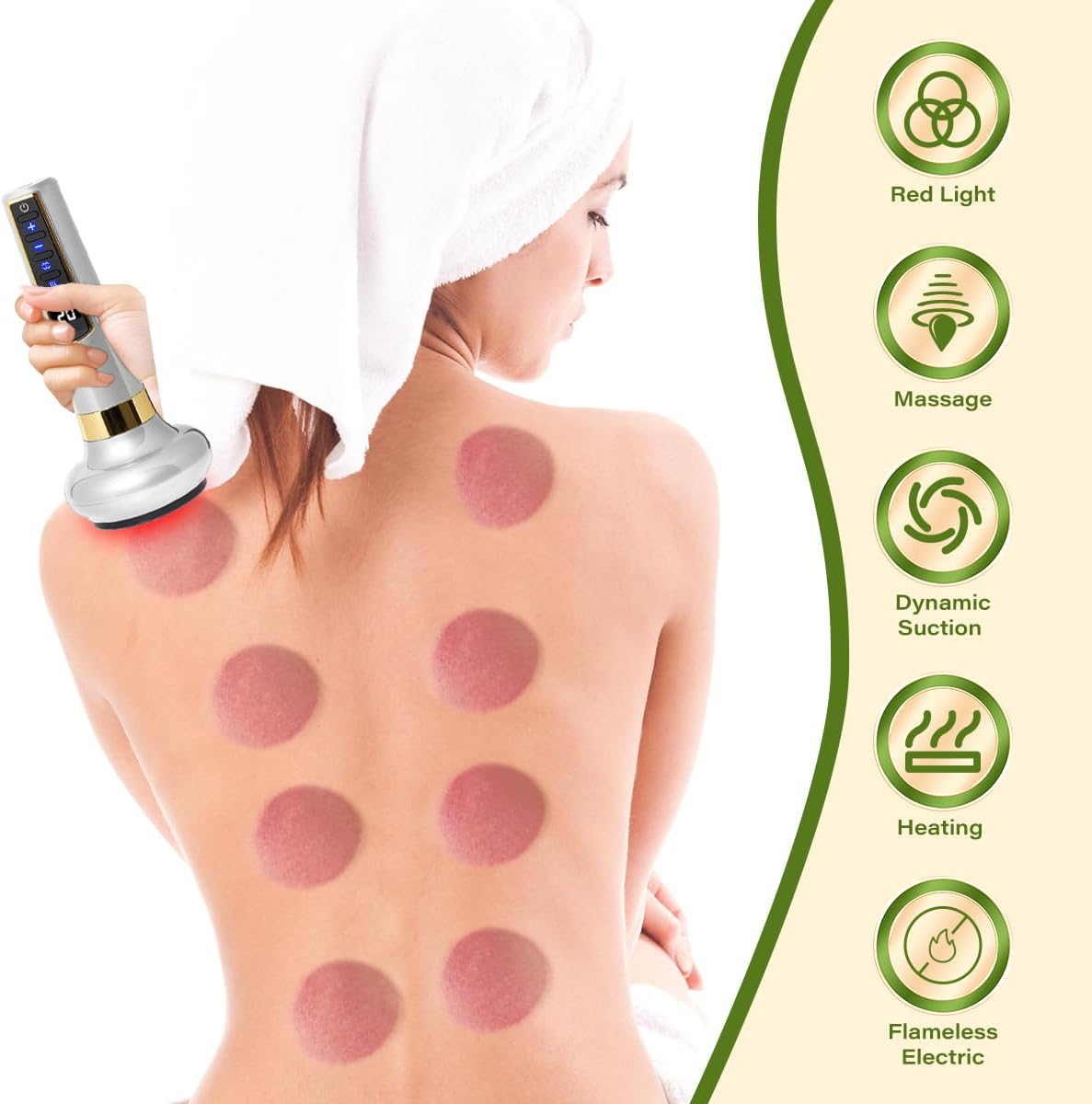 12-Level Intelligent Negative Pressure Cupping Massager – Portable Handheld Fat Reliever
