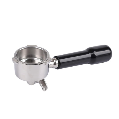 CAPFEI 51mm Triple-Ear Double Spout Portafilter for DeLonghi Dedica Black