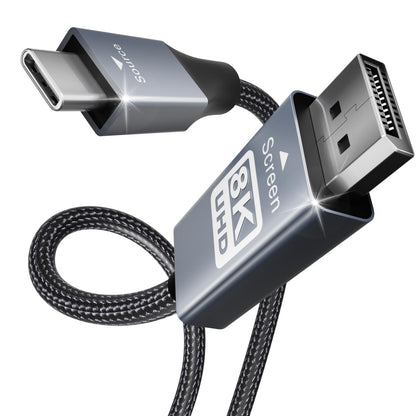 BENFEI 000207grey USB-C to DisplayPort Cable Gray