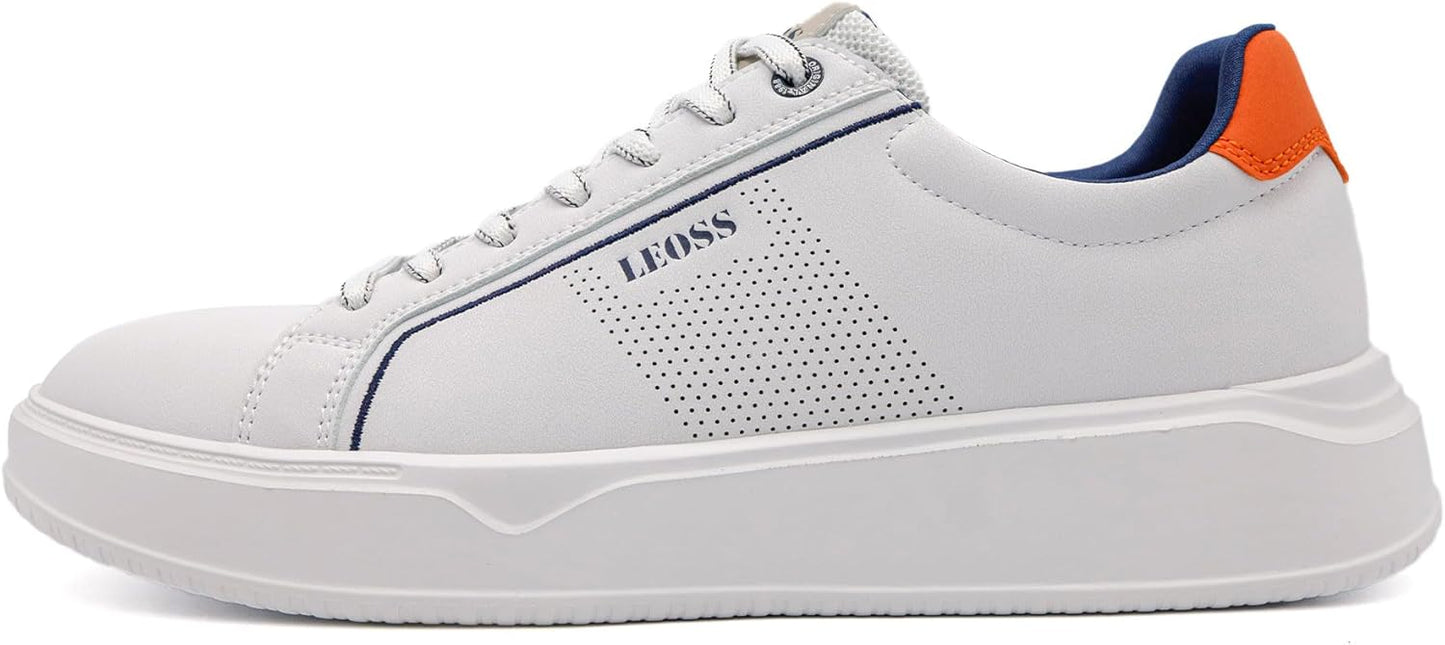 LEOSS ORIGINAL Men's Breathable Casual Lace-Up Sneakers, Elegant Low-Top Sports Shoes