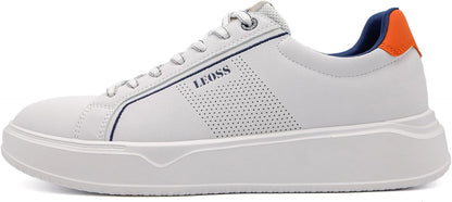 LEOSS ORIGINAL Men's Breathable Casual Lace-Up Sneakers, Elegant Low-Top Sports Shoes
